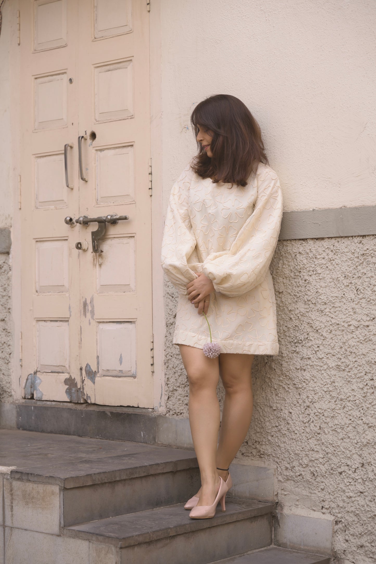 White Petal Bloom Dress