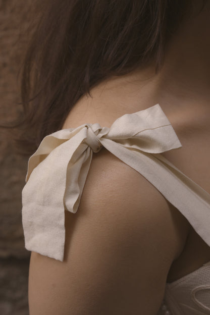 White Petal Corset Top