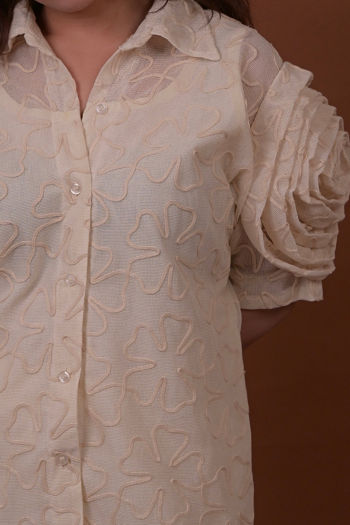 White Petal Rose Shirt